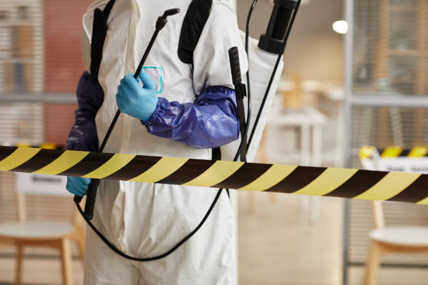 Professional Biohazard Cleanup technician working in Bayville, NY